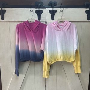 Cute Victoria Secret Tye-Dye Hoodies Size Large